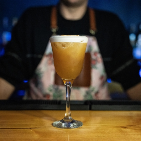 amaretto sour alkoholfri cocktail