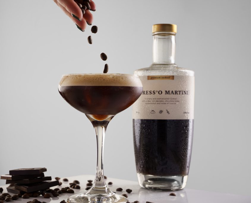 Espresso Martini fås både som cocktail og mocktail