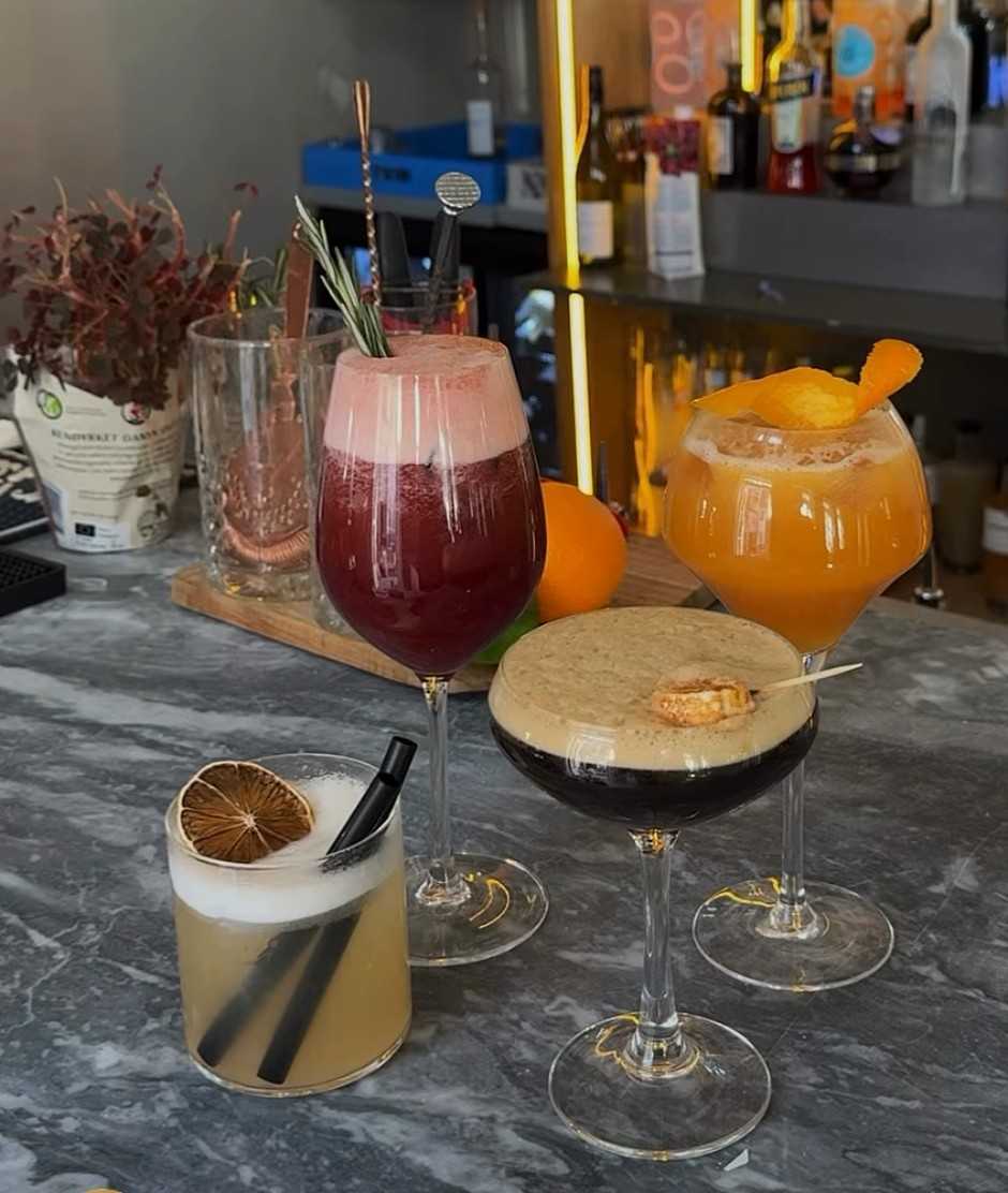 Espresso Martini, Golden ginger, marquis og designated thiner